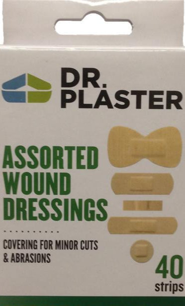 Dr Plaster Wound Dressing (Assorted) Washproof Plasters 40's