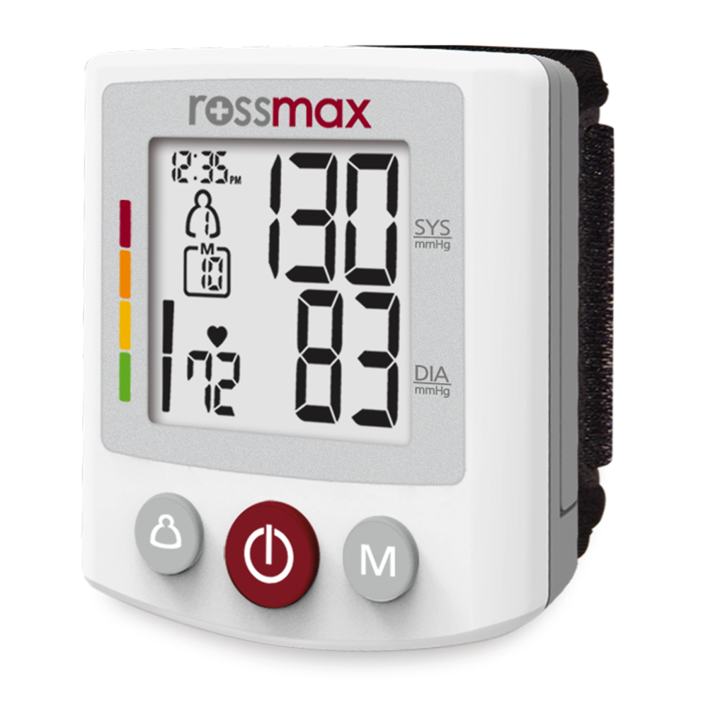 Rossmax Wrist Blood Pressure Meter with XL Display