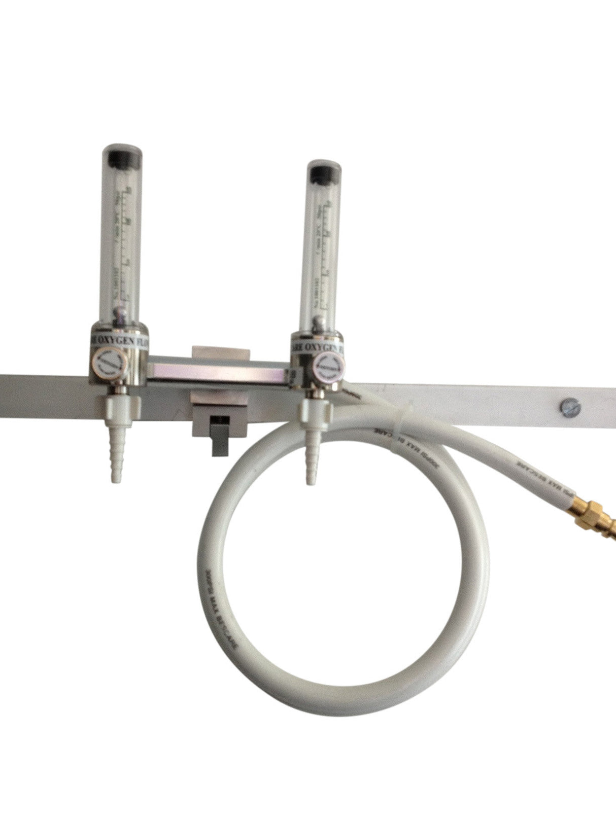 Double Oxygen Flowmeter Rail Mounted