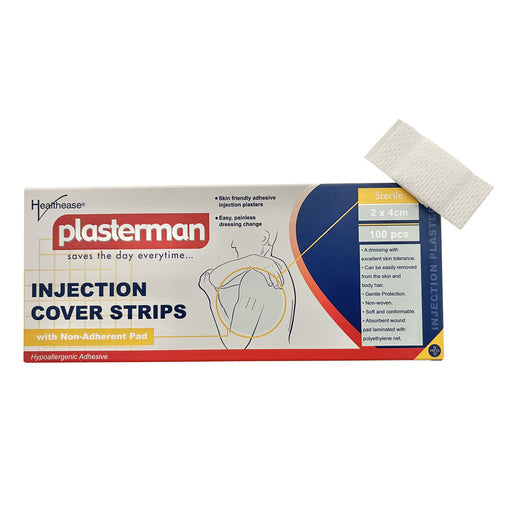 Plasterman Injection Cover Strips Sterile (100/Box)