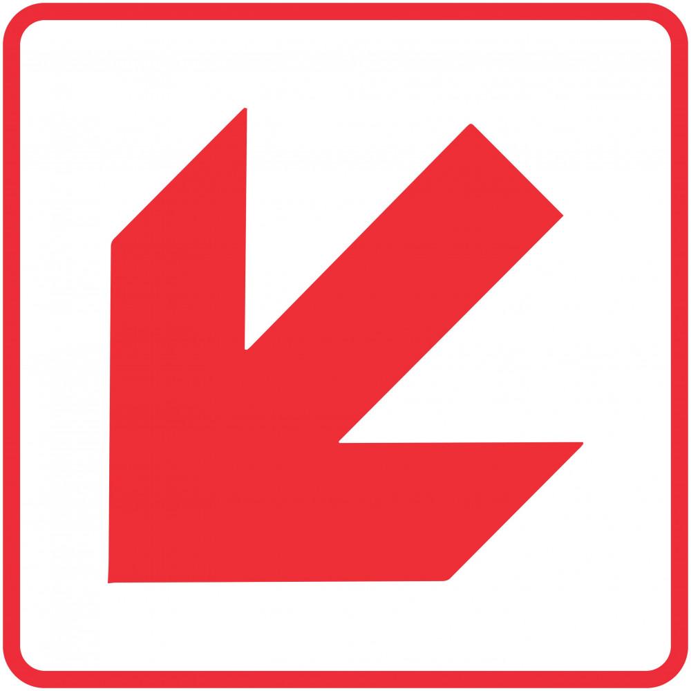 Red Arrow - Location of Fire Fighting equipment safety sign