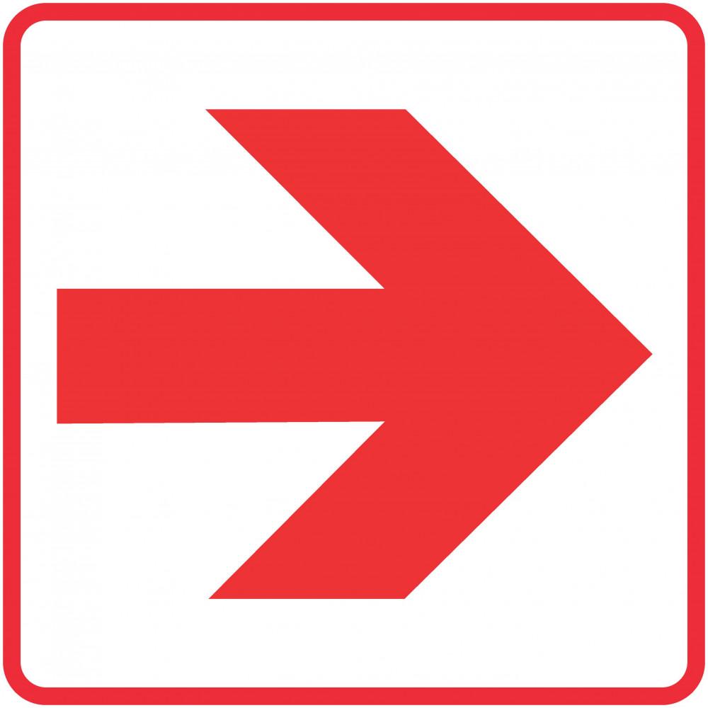 Red Arrow - Location of Fire Fighting equipment safety sign