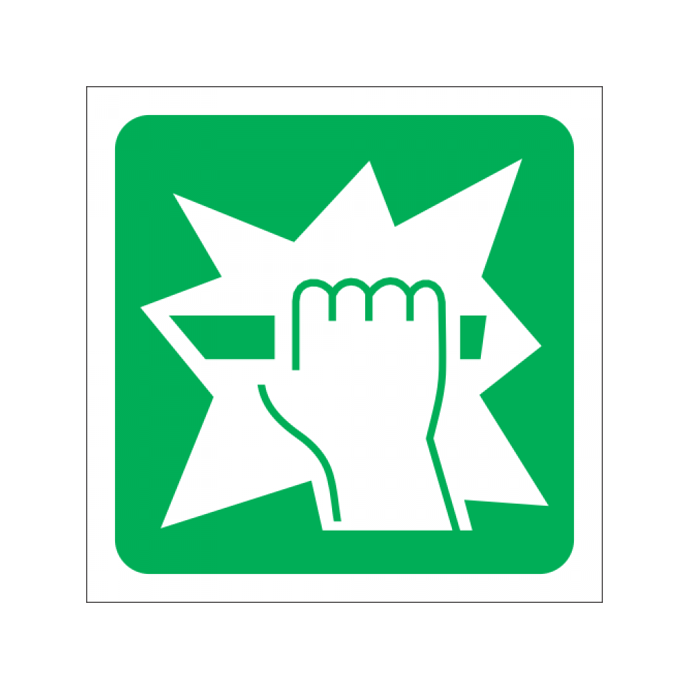 Break Glass for Key Safety Signs