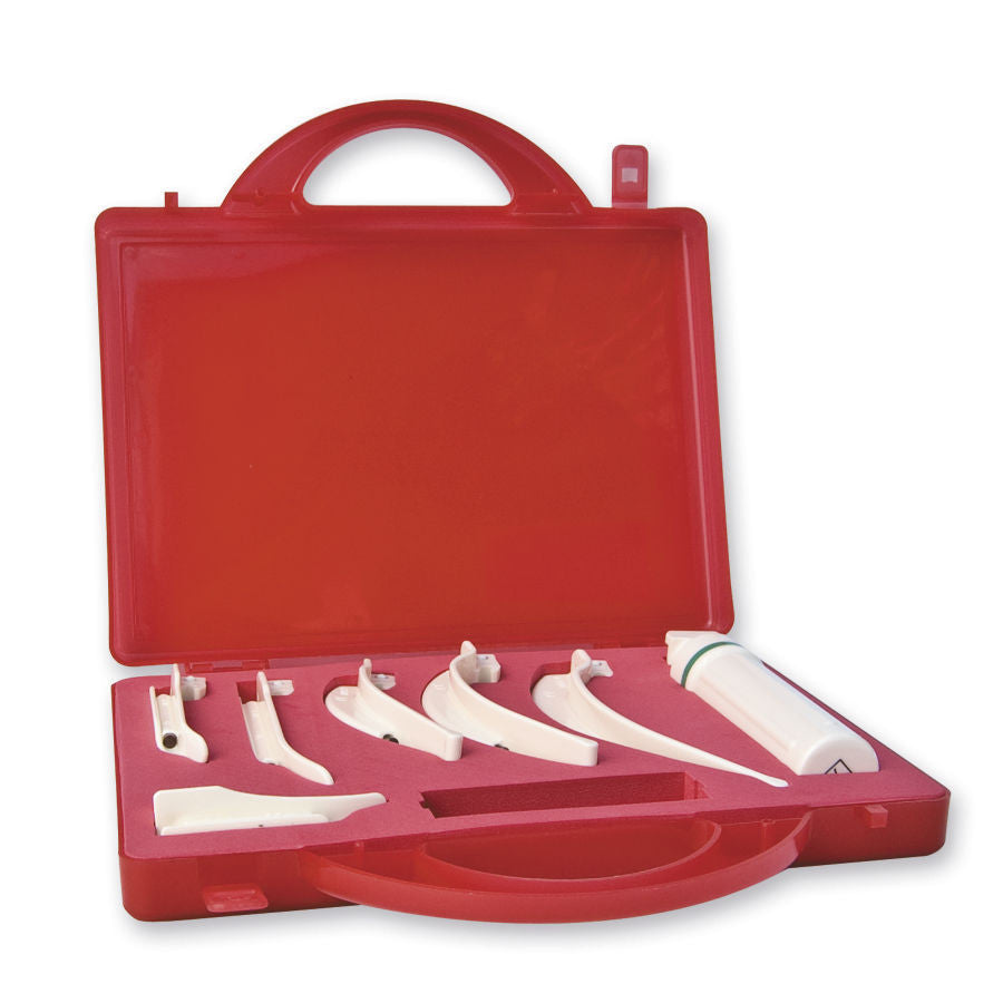 Plastic 6 Blade Laryngoscope Set (Disposable)