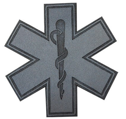 Medium Iron On Reflective Star of Life