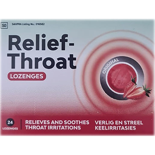 Relief Throat Lozenges (24/Box)