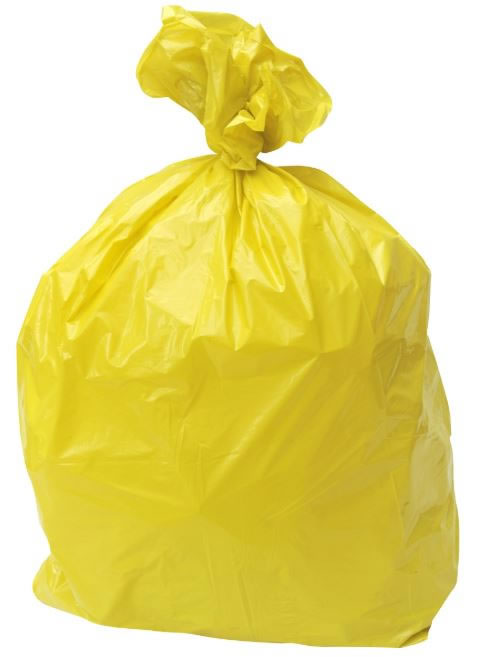 Bio-Hazard Solid Yellow Bag (Singles)