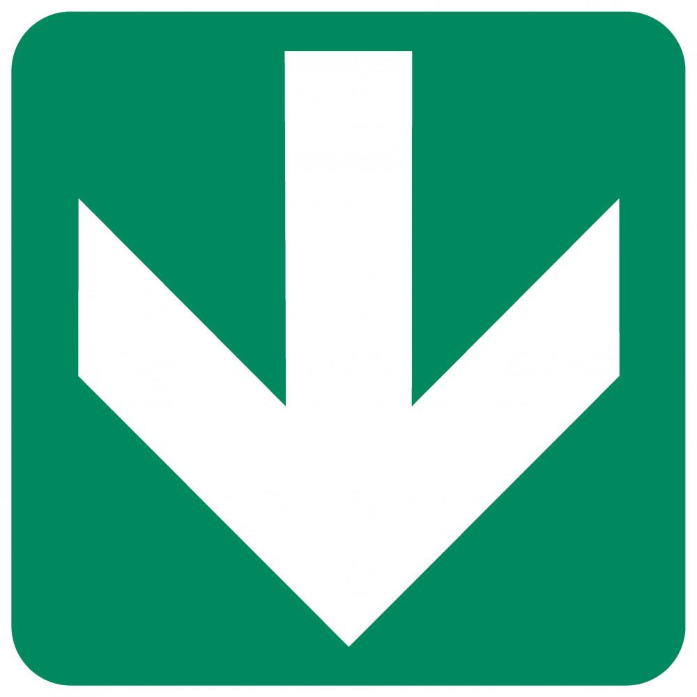 Directional Green Arrow safety sign