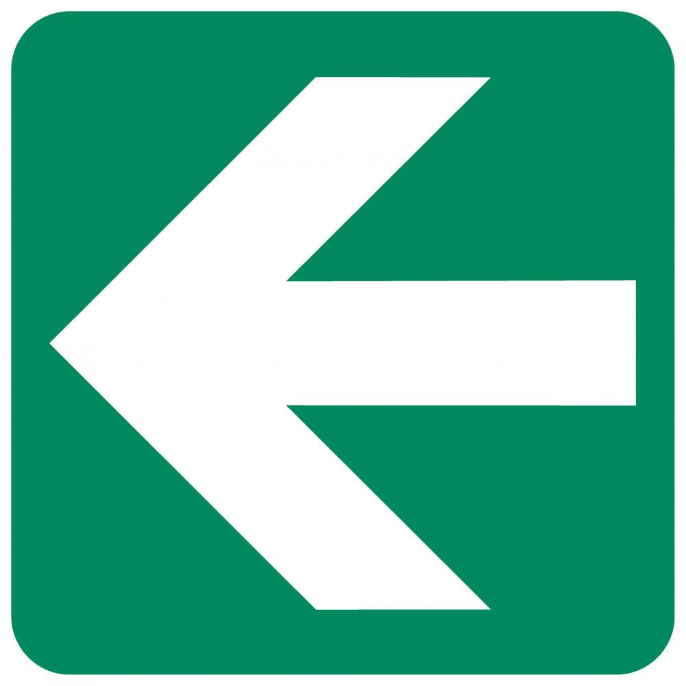 Directional Green Arrow safety sign